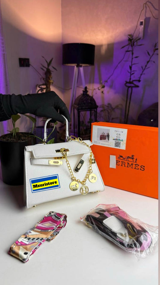 Super quality hermes white bag